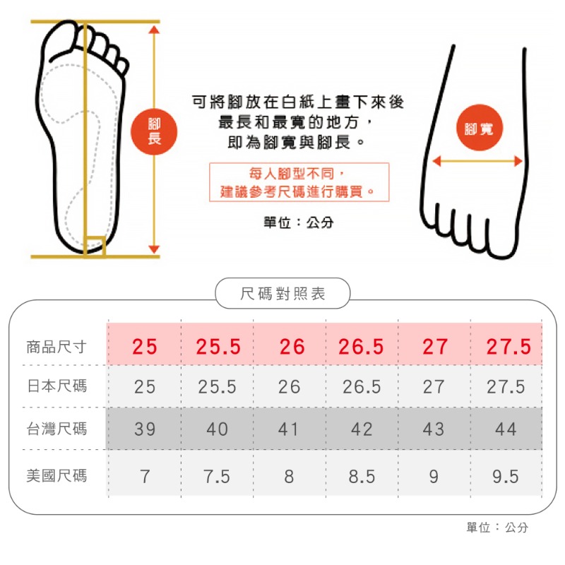 Bảng size giày chuẩn tại Trung Quốc